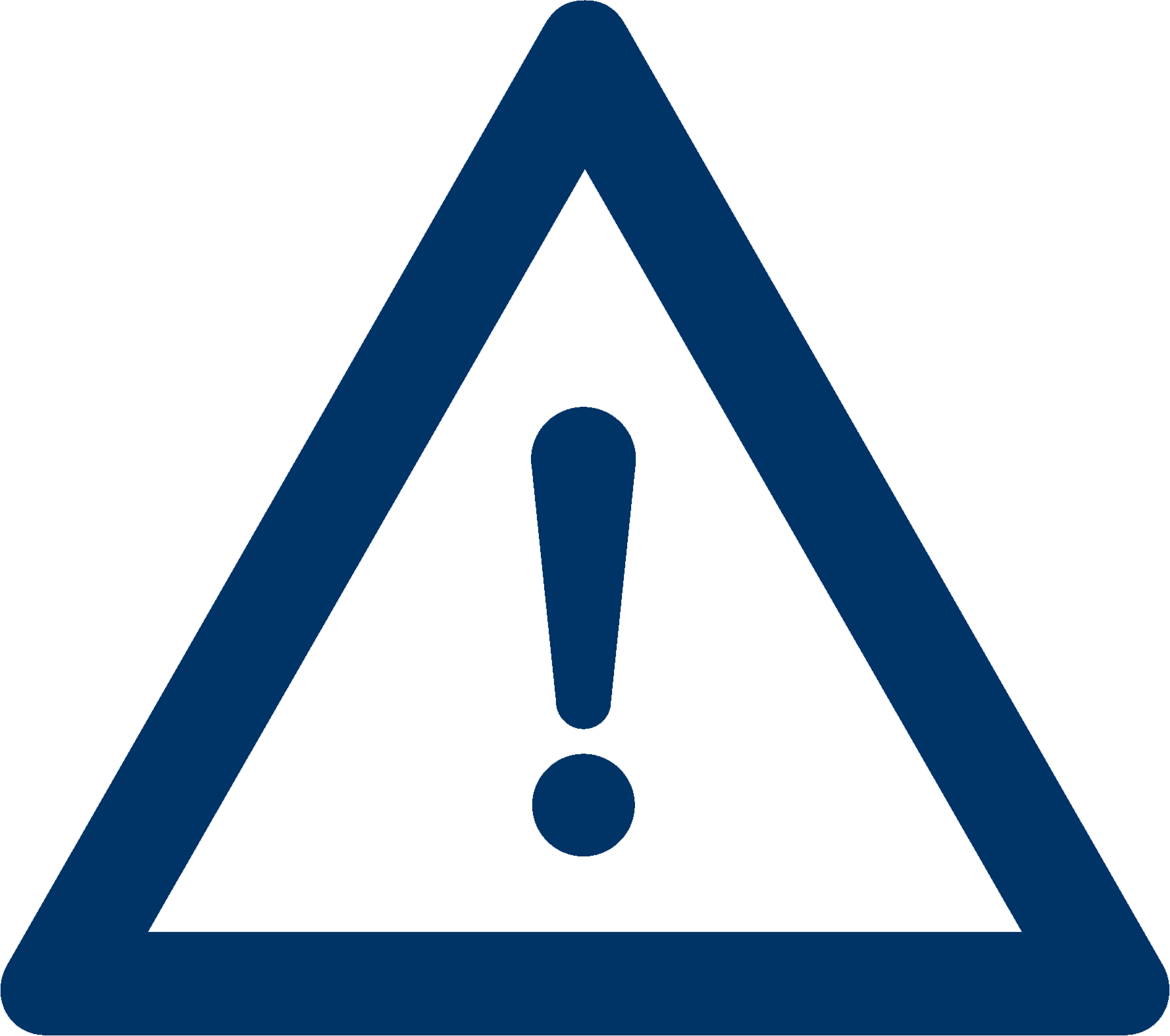 Caution Sign Blue Background PNG