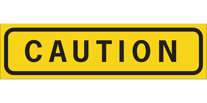 Caution Sign Yellow Black PNG