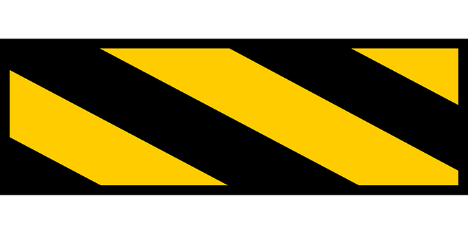 Caution Stripes Graphic PNG
