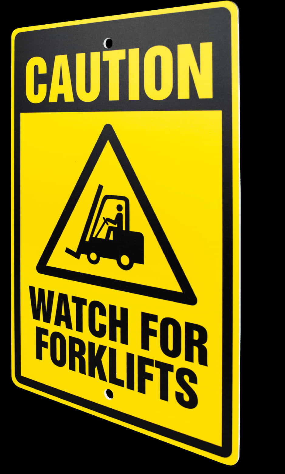 Caution Watch For Forklifts Sign PNG