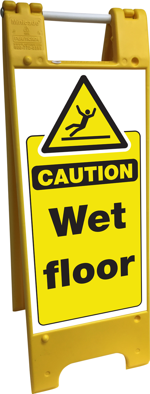 Caution Wet Floor Sign PNG