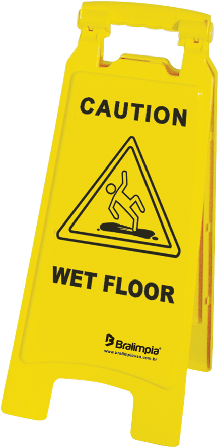 Caution Wet Floor Sign PNG