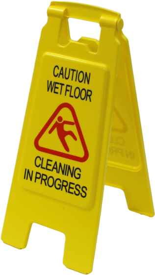 Caution Wet Floor Sign PNG