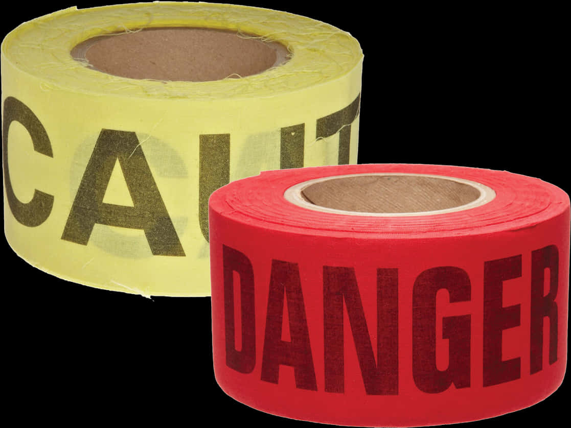 Cautionand Danger Tape Rolls PNG