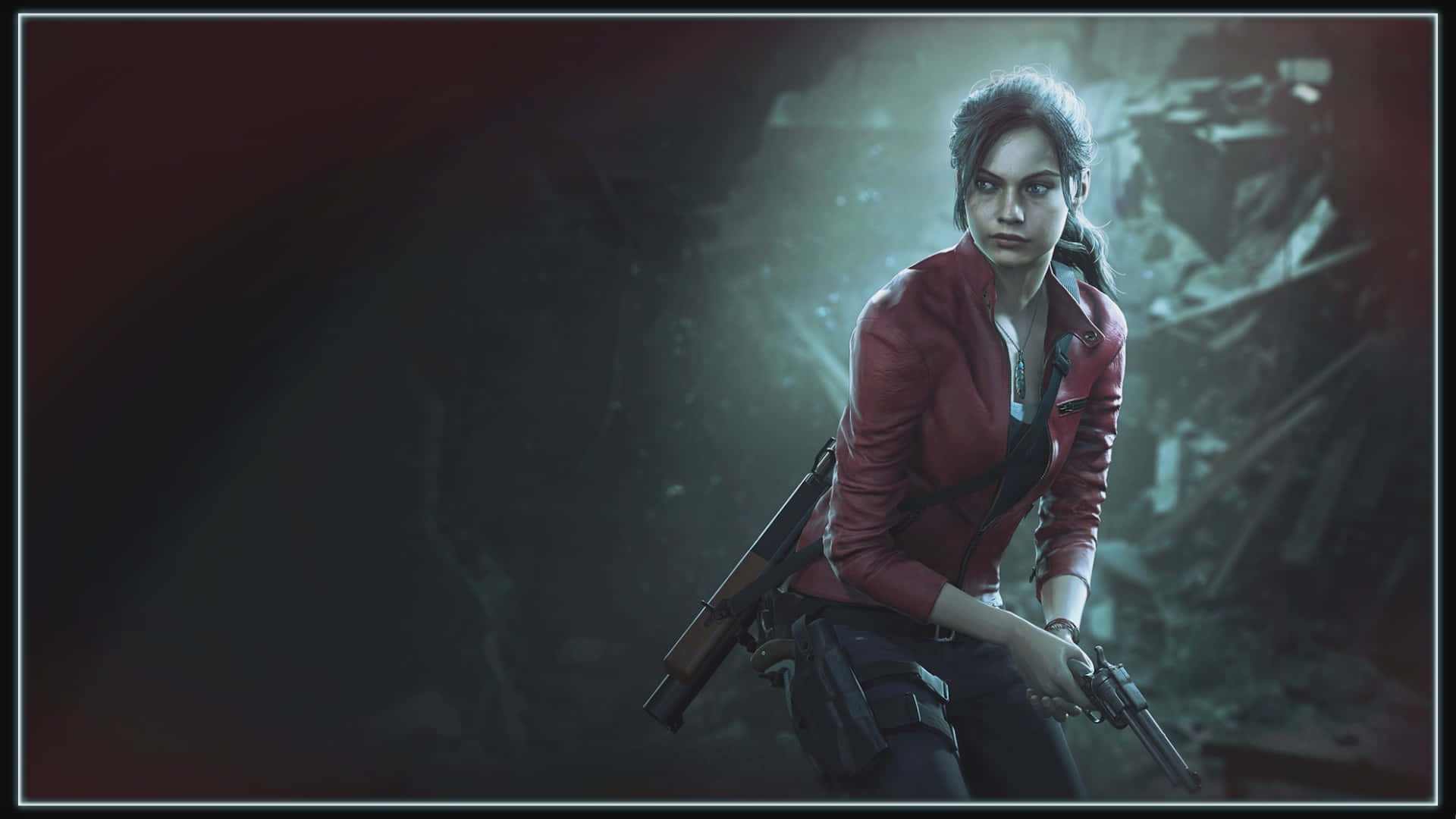 Cautious Claire In Resident Evil Wallpaper