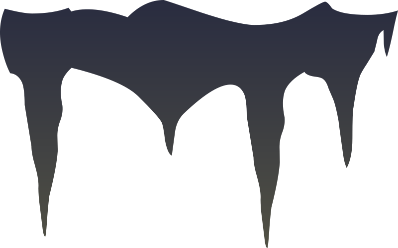 Cave Stalactites Silhouette PNG