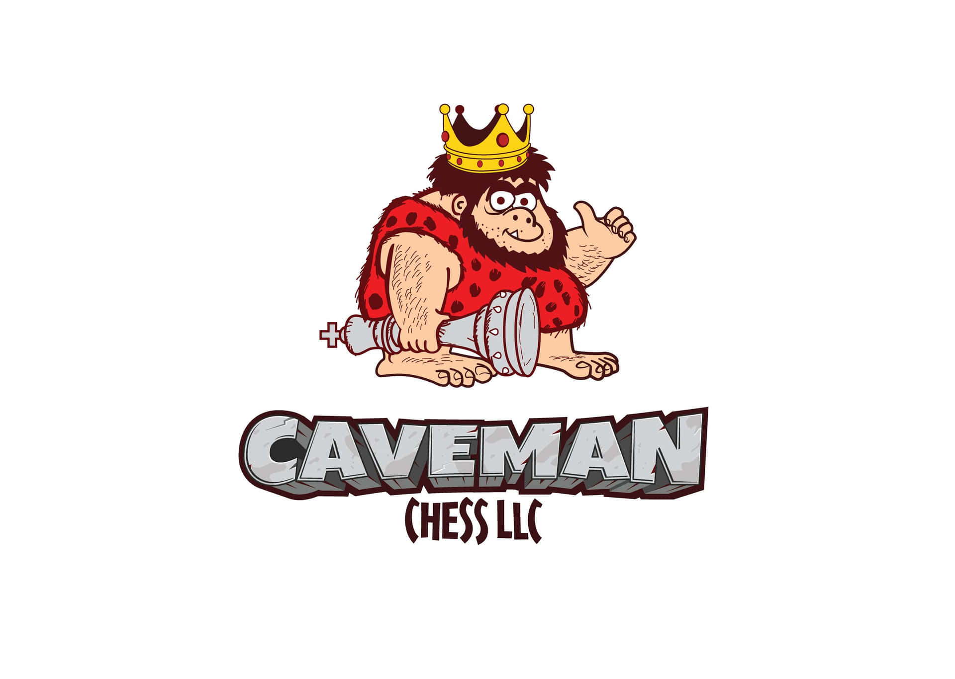 Caveman Chess Logo Design