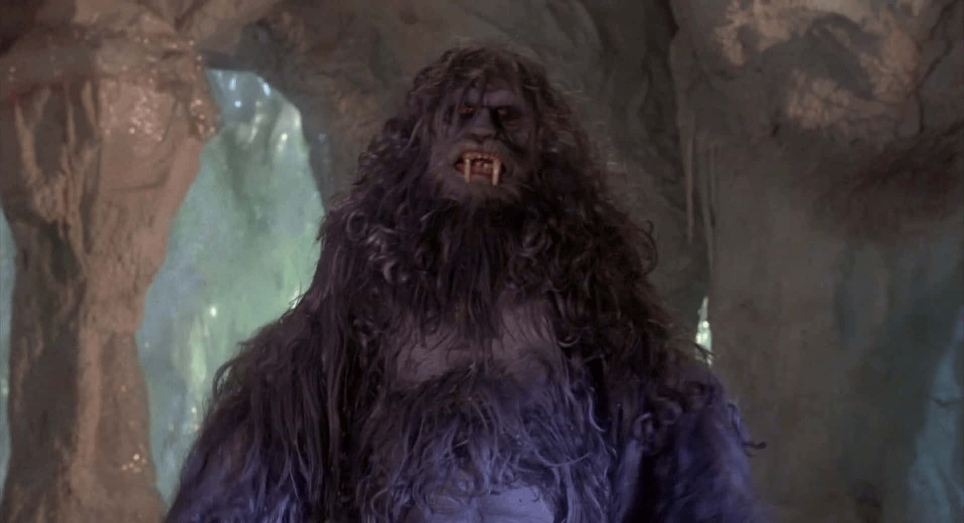 A Large Creature With Long Hair And A Beard