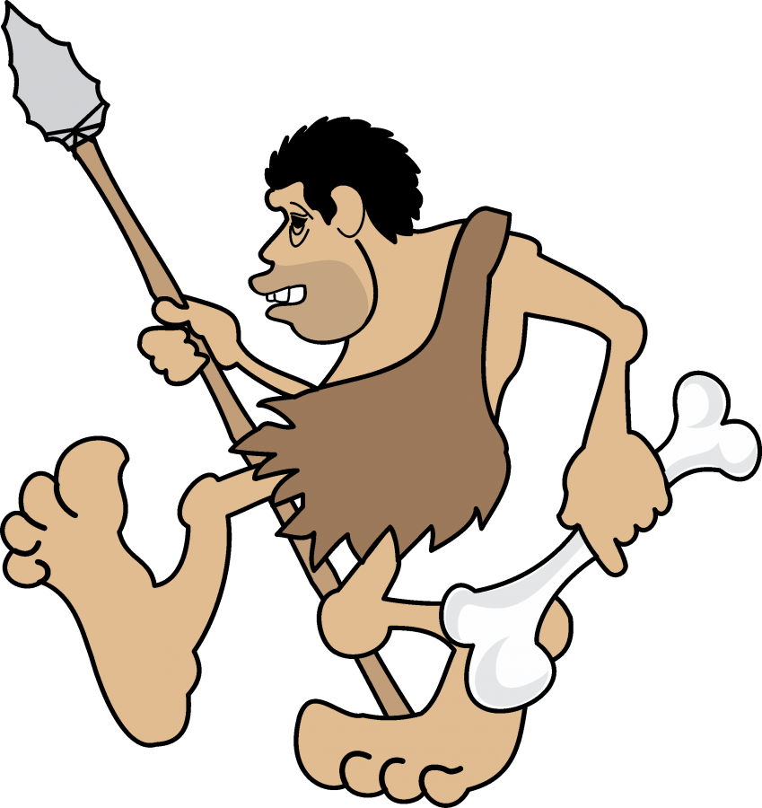 Caveman_with_ Club_and_ Bone PNG