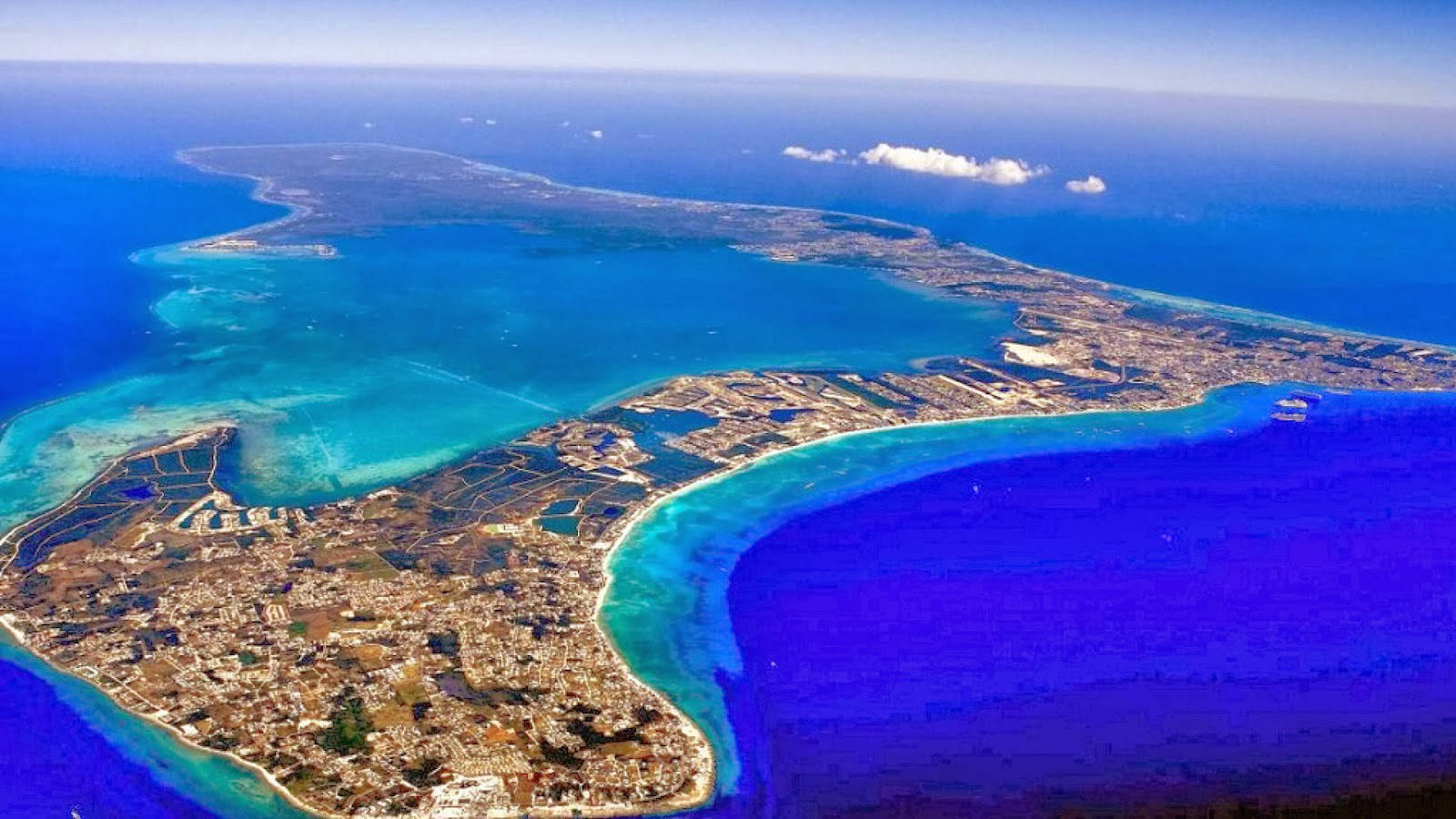 Vistaaérea De Las Islas Caimán Fondo de pantalla
