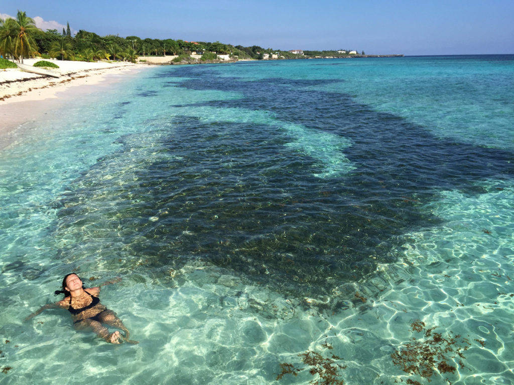 Mar Dei Caraibi Dell'isola Di Cayman Sfondo