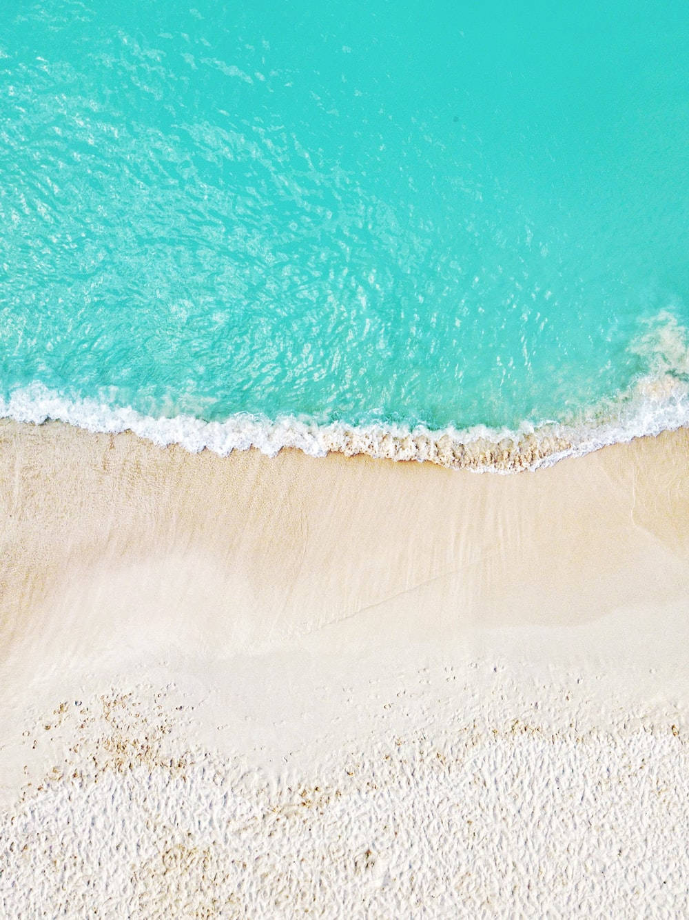 Caymanøerne Top View Shot som baggrund Wallpaper