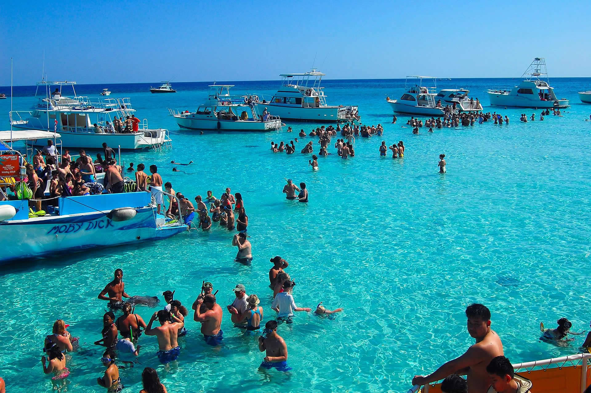 Destinazione Turistica Dell'isola Di Cayman Sfondo