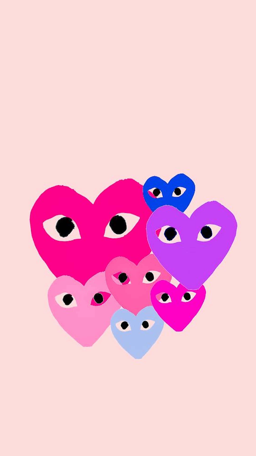 Heart With Eyes, CDG Play HD phone wallpaper