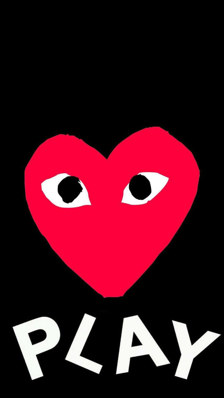 Spielensie Das Logo Mit Einem Roten Herz Ab. Wallpaper