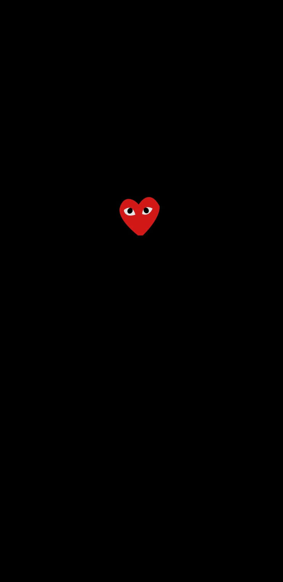 Experience unique streetwear fashion with the iconic CDG Play Heart Logo Wallpaper