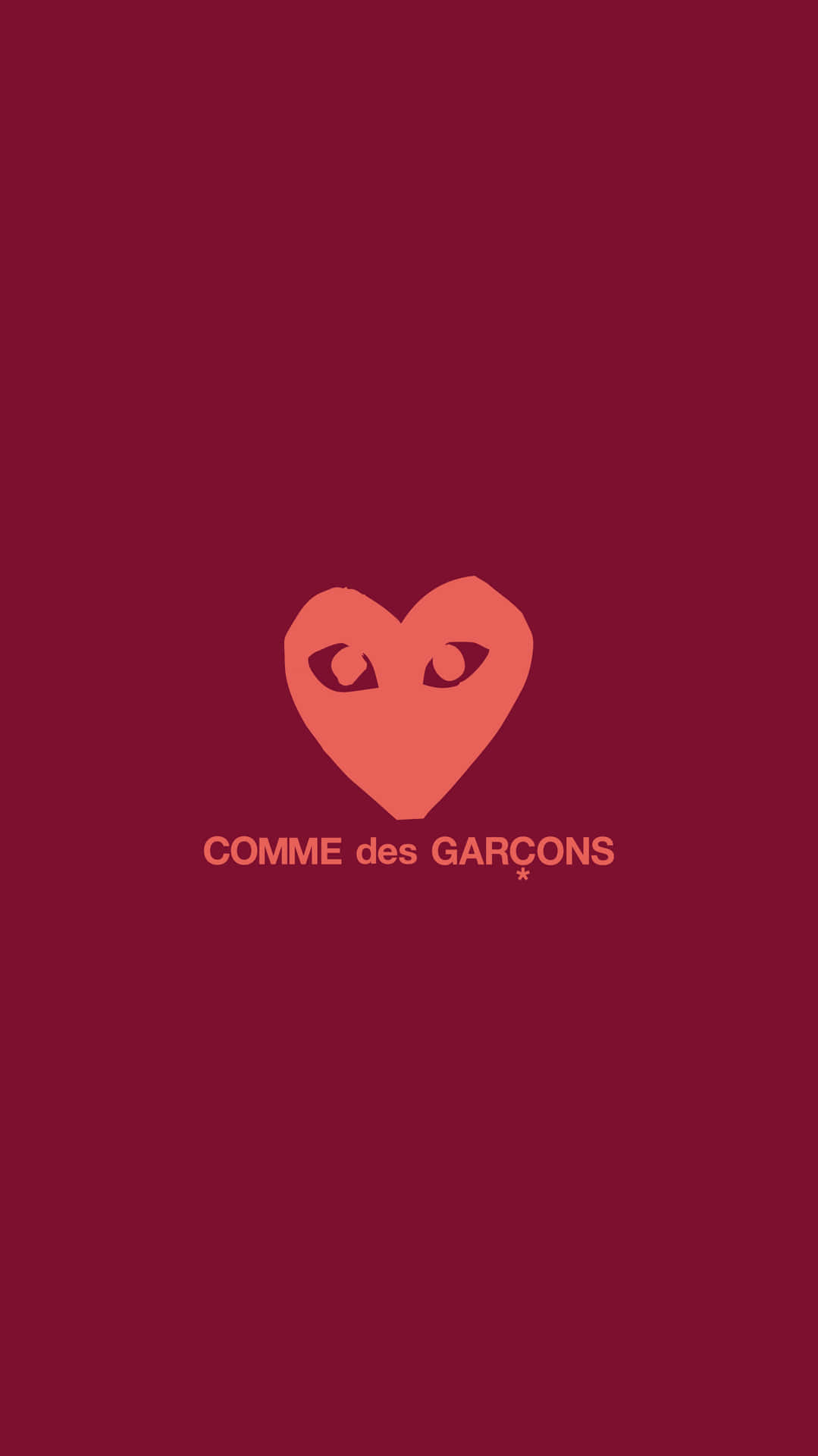 CDG Play Simple Red Wallpaper
