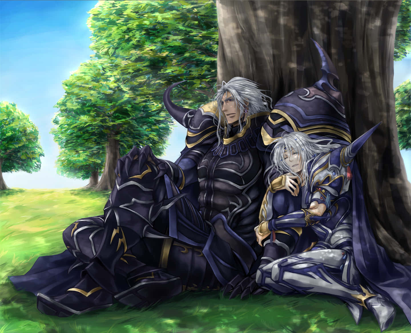 Cecil Dan Kain Final Fantasy Iv Wallpaper