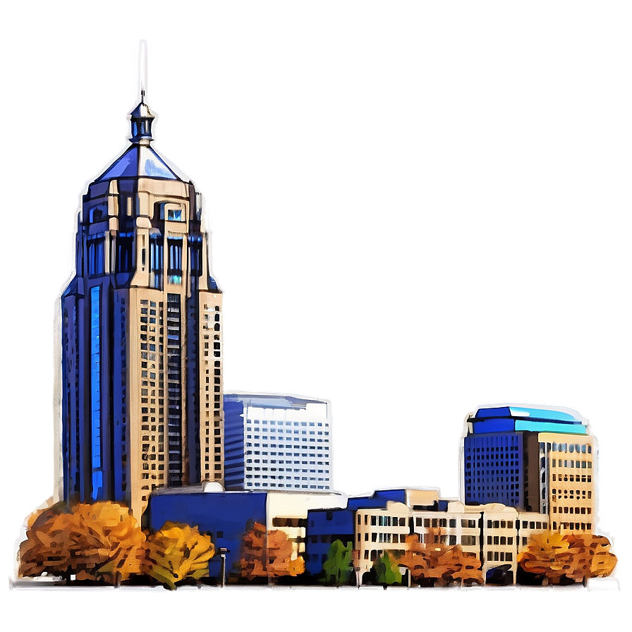 Cedar Rapids Cityscape Png Axv12 PNG