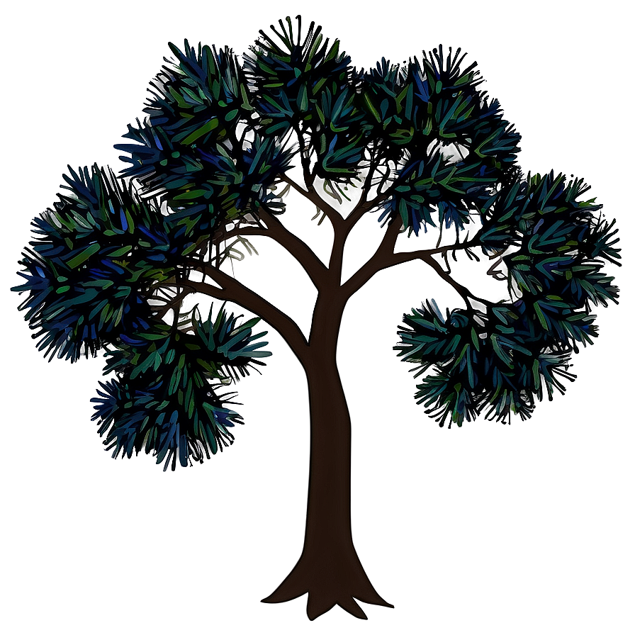 Cedar Tree Line Art Png 27 PNG