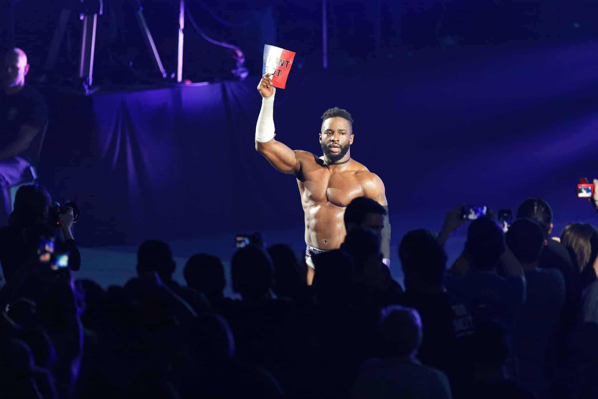 Cedric Alexander performs live at the WWE Paris Event at AccorHotels Arena. Wallpaper