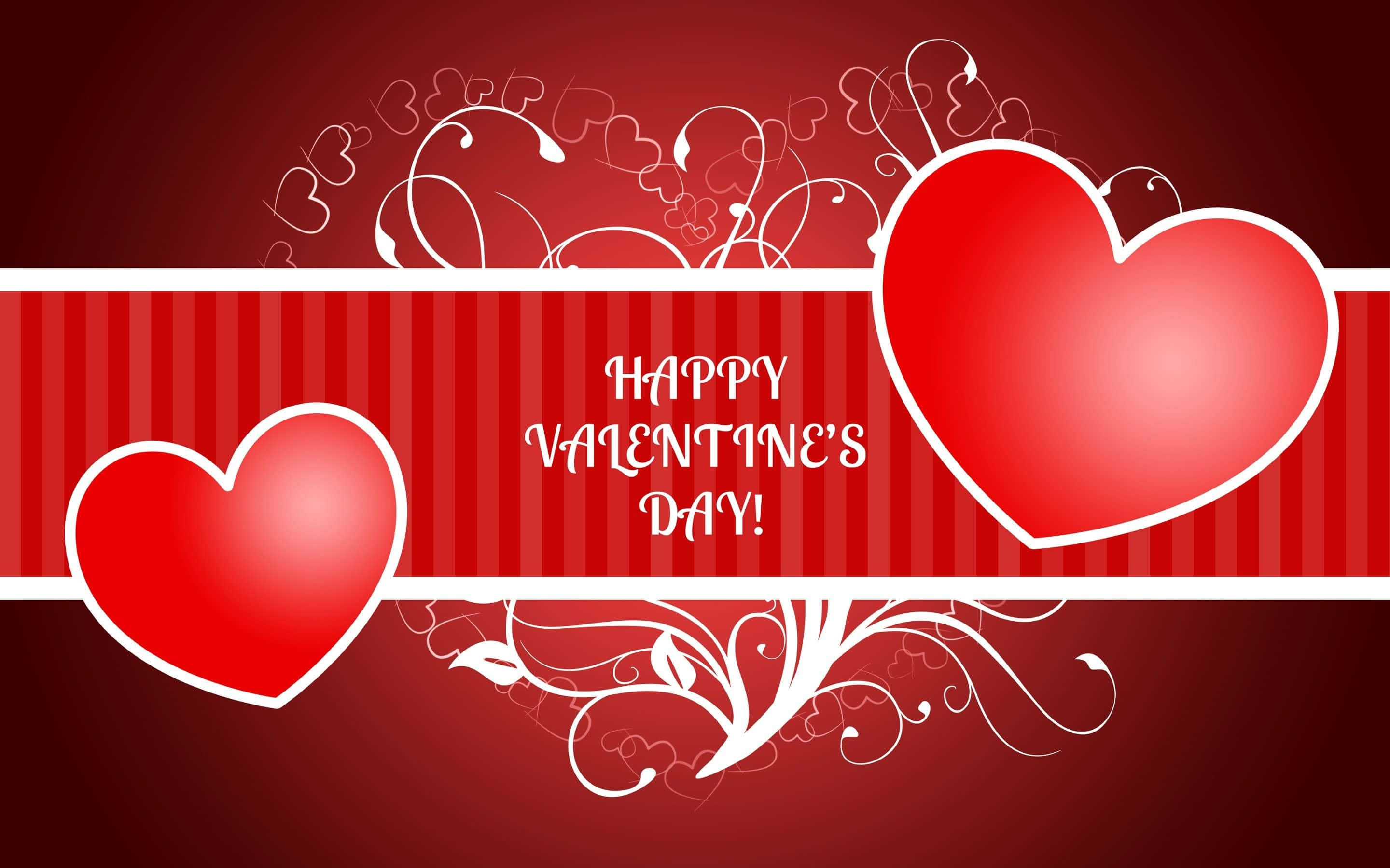 Celebrael Amor En El Día De San Valentín Con Este Hermoso Fondo.