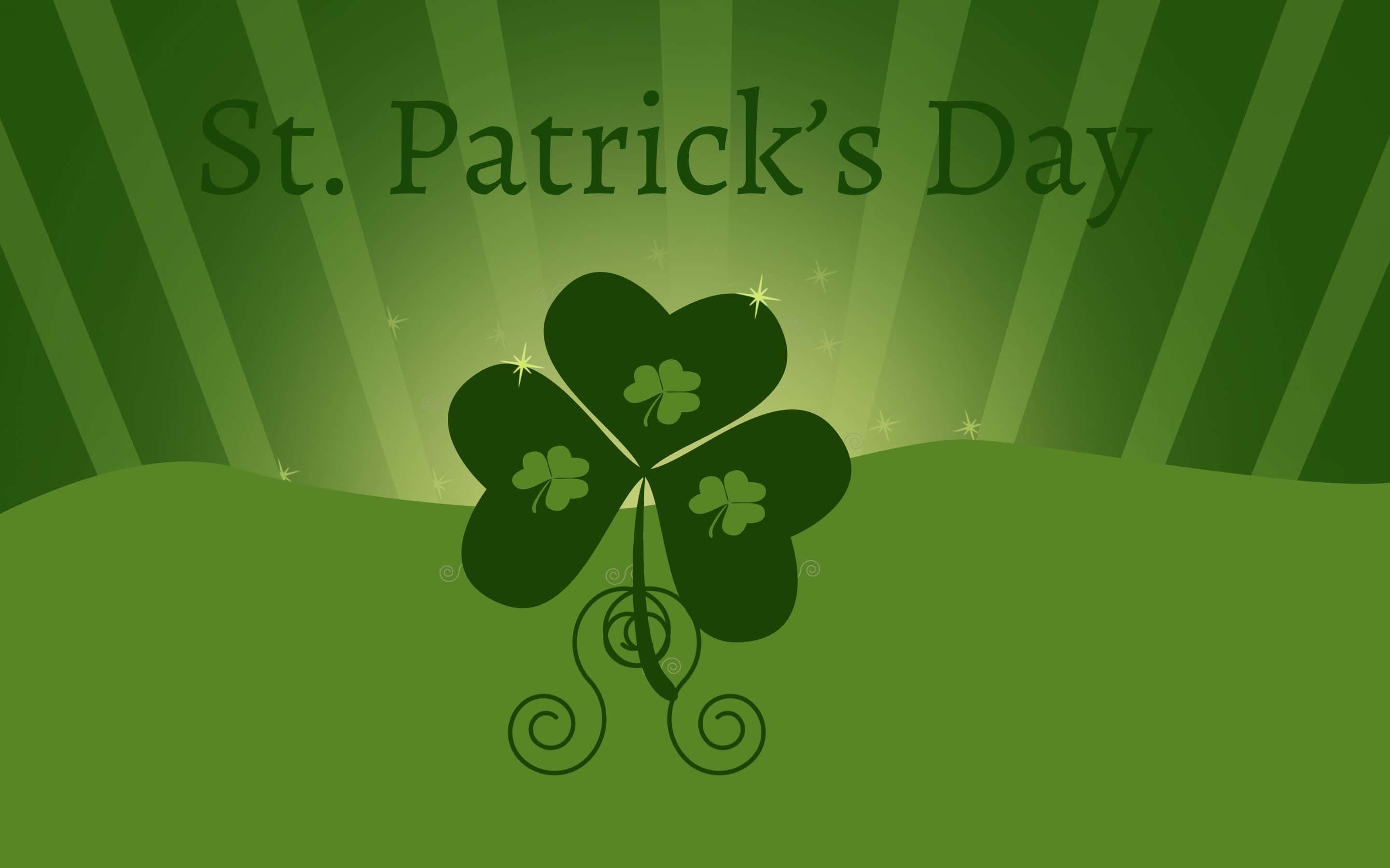 Celebrala Suerte De Los Irlandeses: Fondo De Pantalla Del Día De San Patricio