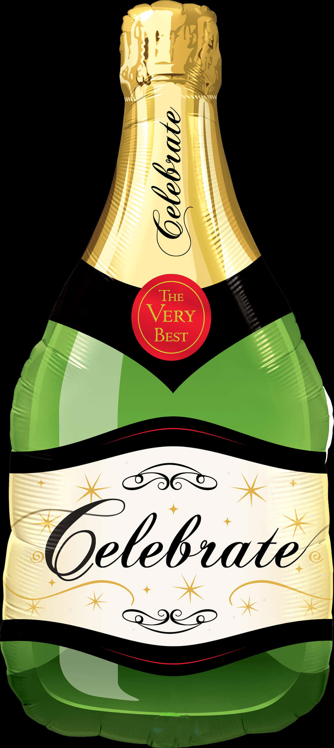 Celebrate Champagne Bottle PNG