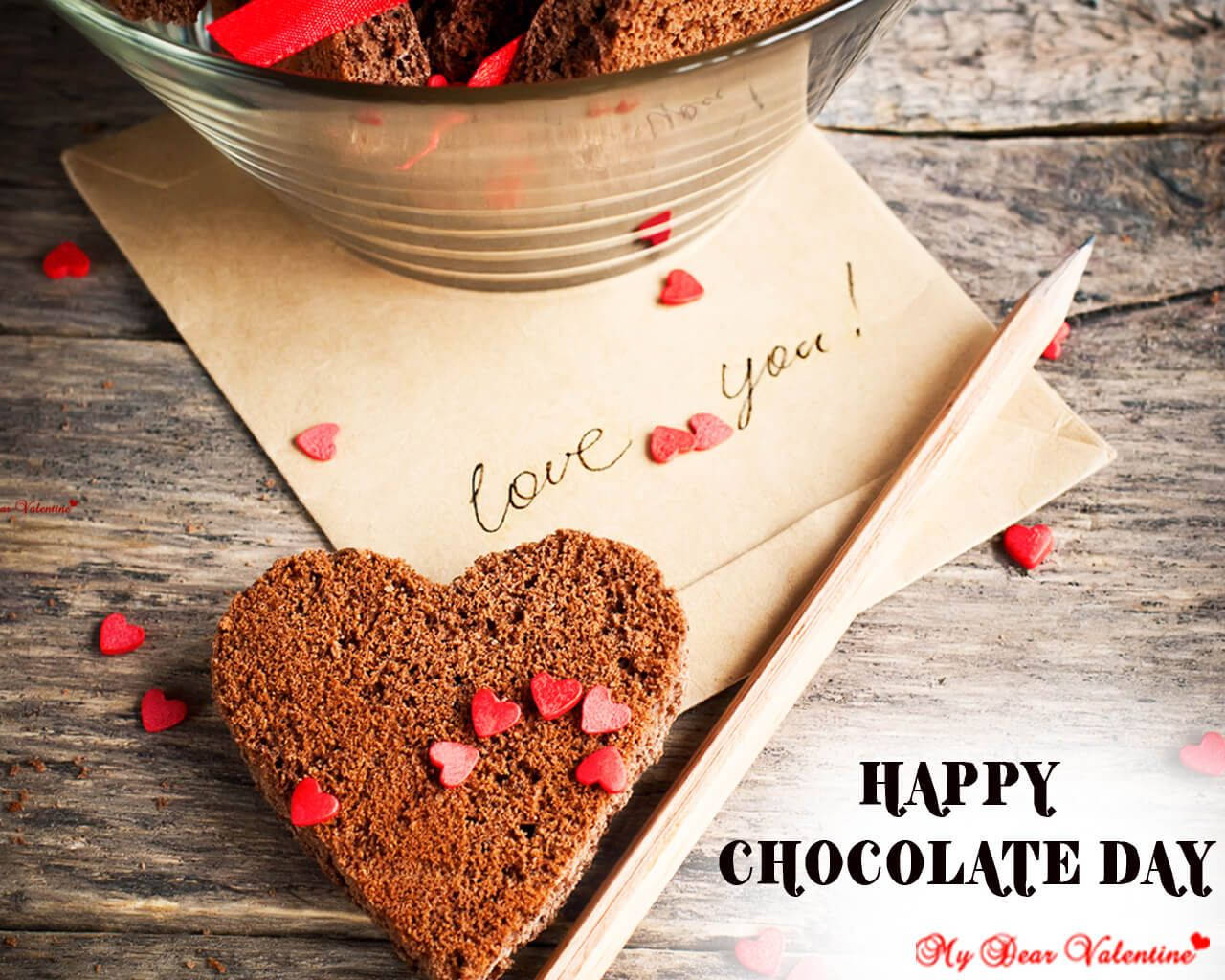 "celebrate Chocolate Day With A Delicious Surprise!" Wallpaper