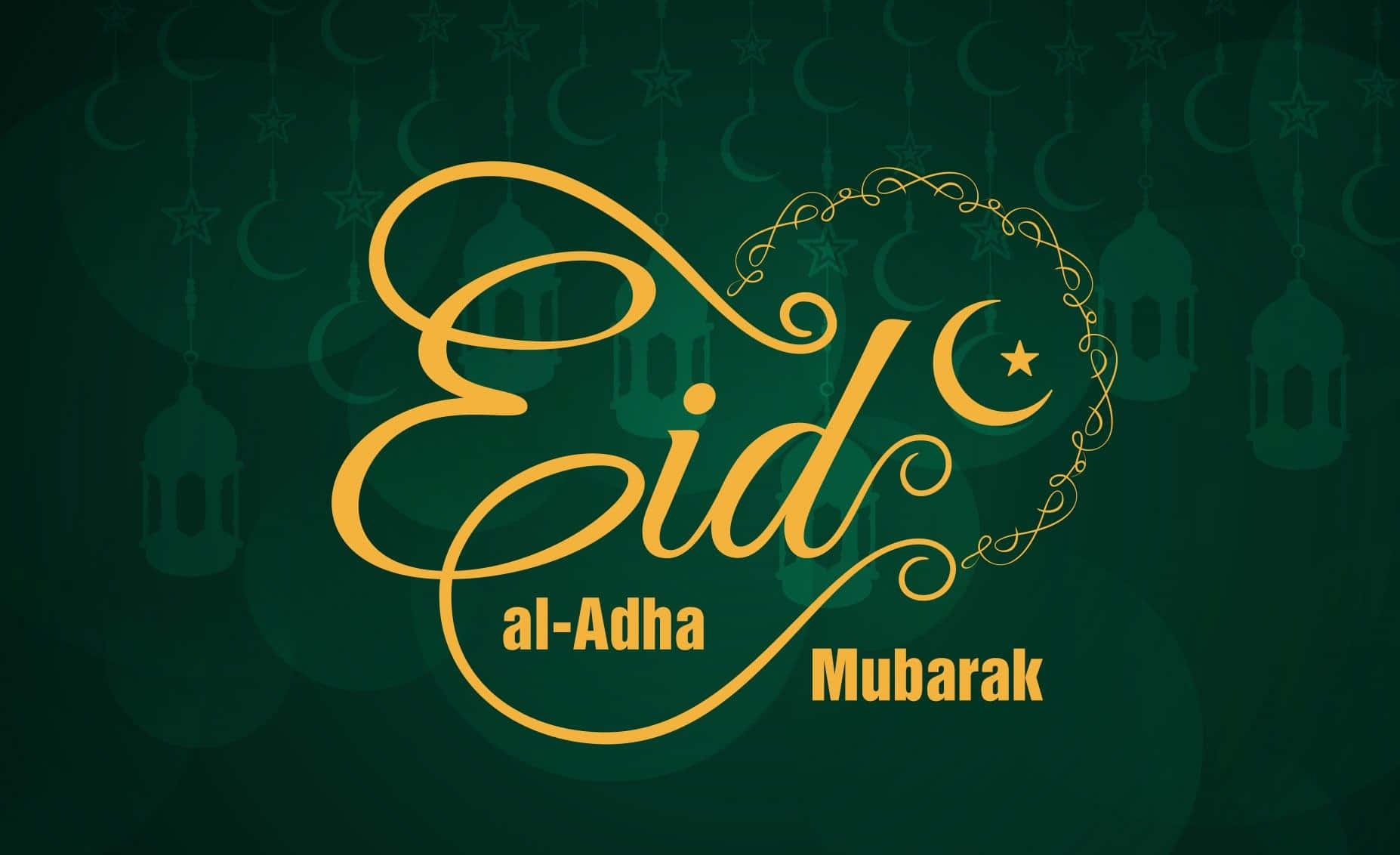Celebrate The Joy Of Eid Mubarak - Majestic Moonlit Night