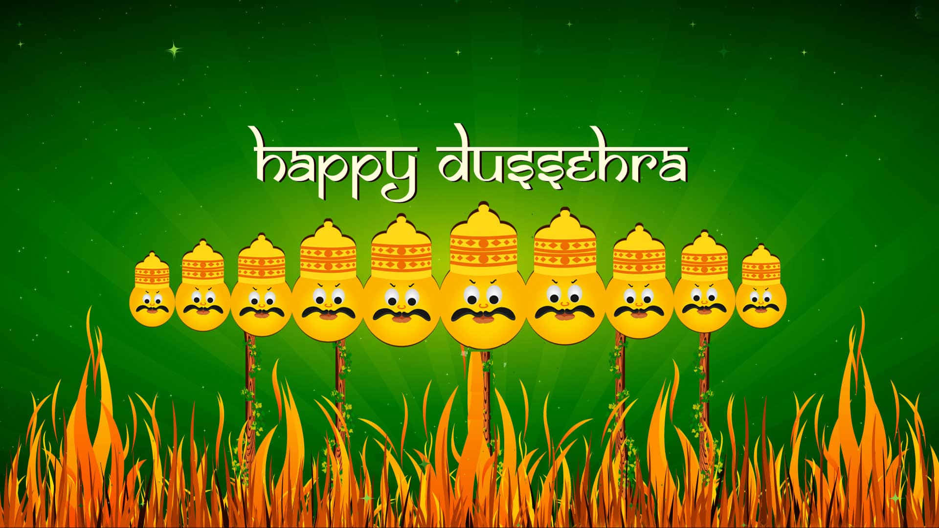 Celebrate The Triumph Of Good Over Evil With Dussehra Wallpaper