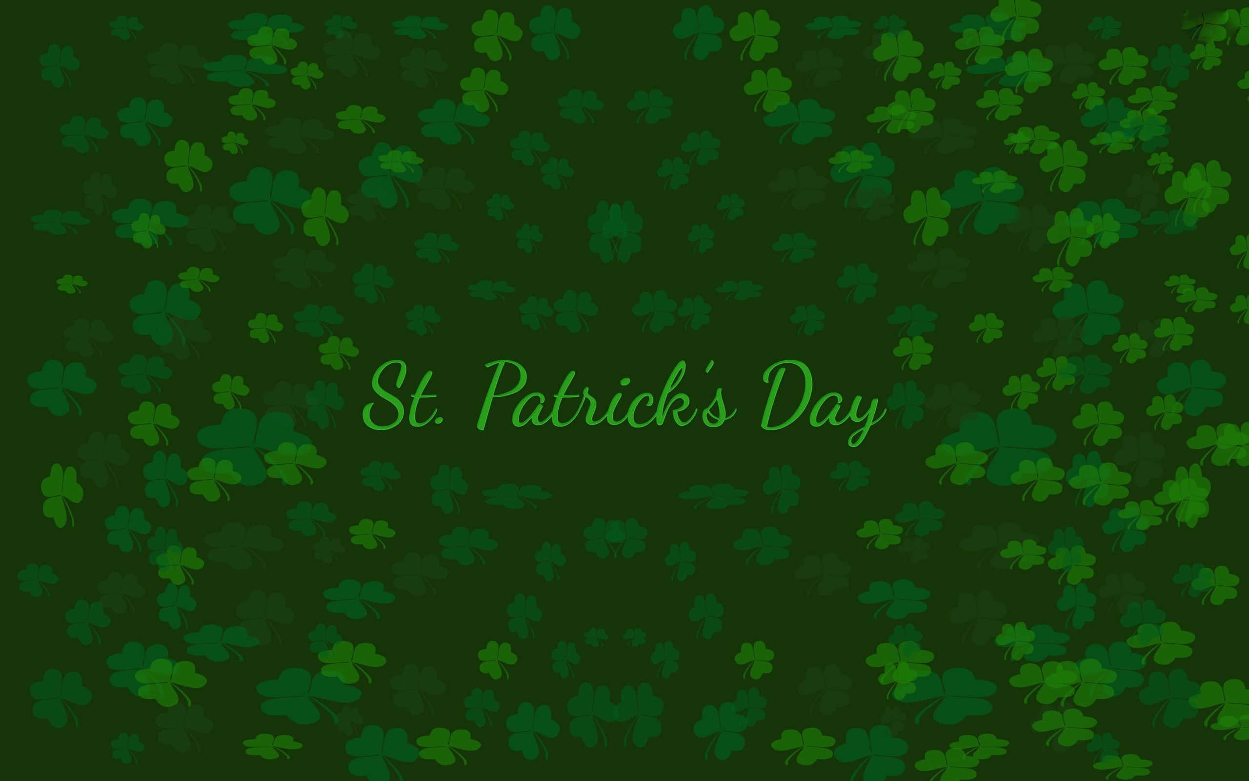 Celebrateil Fortunato Dei Irlandesi: Sfondo Per Il Giorno Di San Patrizio