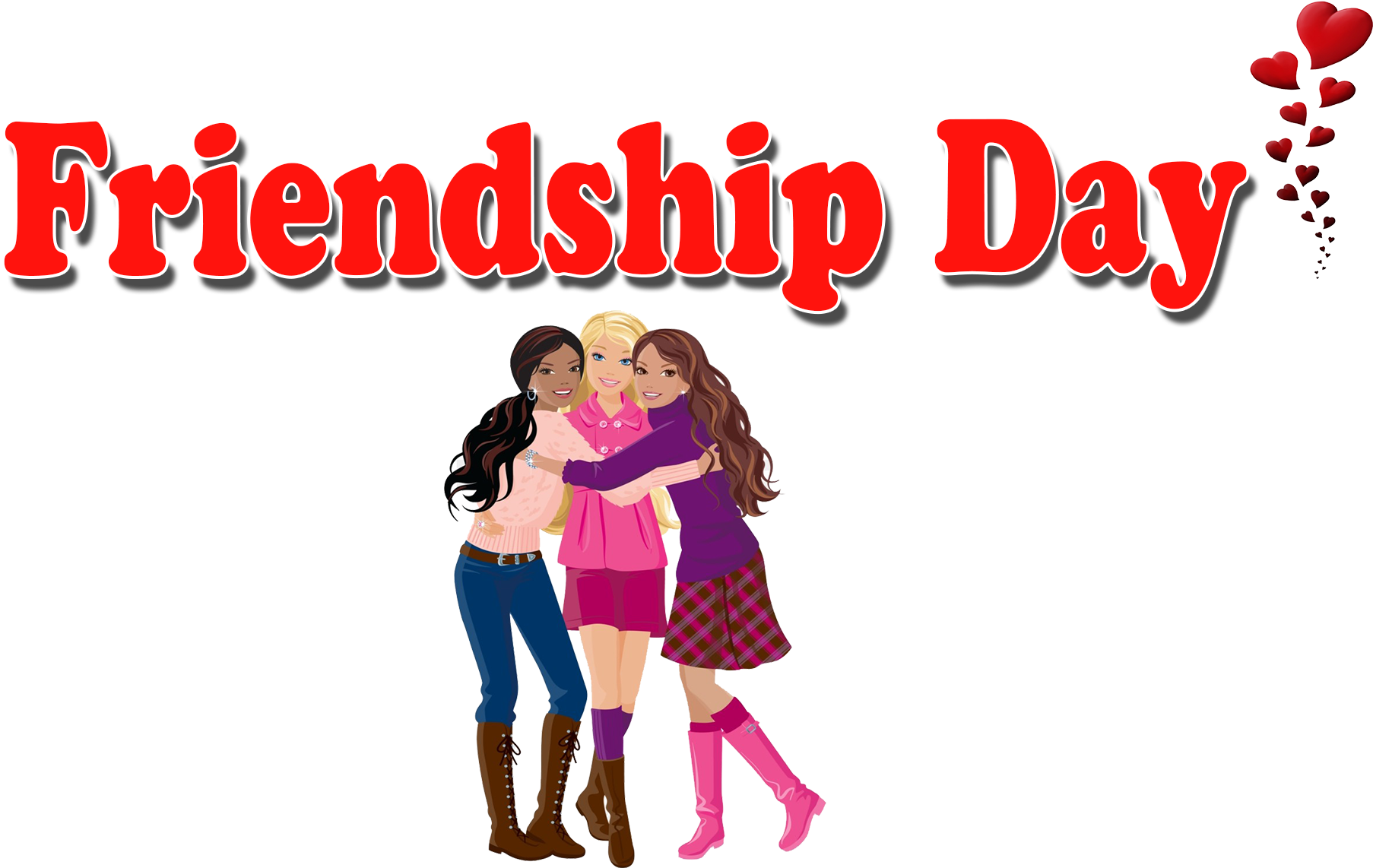 Celebrating Friendship Day PNG