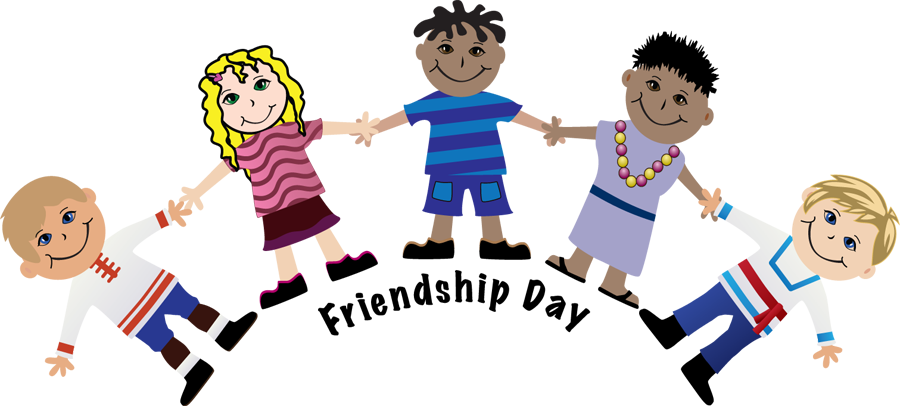 Celebrating Friendship Day Cartoon Kids PNG