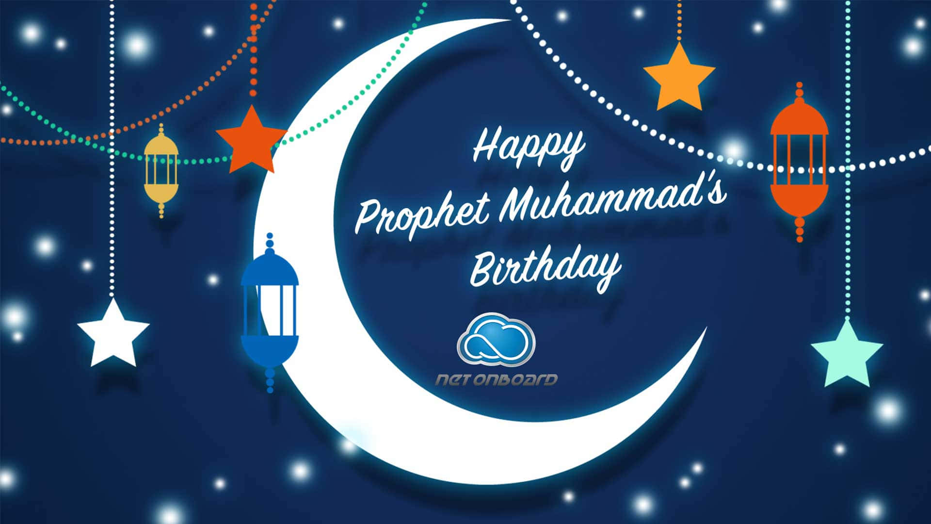 Celebrating Prophet Muhammad's Birthday Under The Moonlight Wallpaper