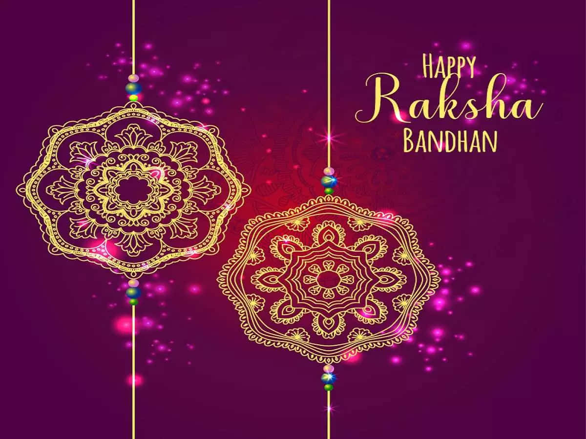 Celebrating Sibling Love - Happy Raksha Bandhan Wallpaper