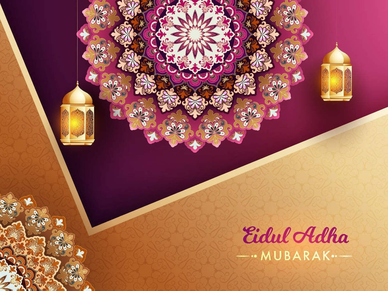 Celebrating The Joy And Harmony Of Eid Ul Adha Mubarak Wallpaper