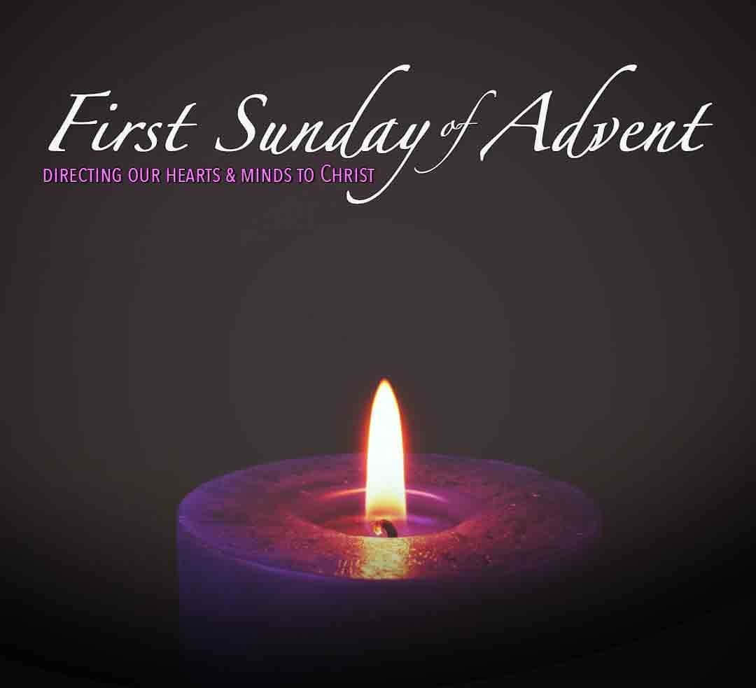 Celebrating The Spirit Of Advent - Candles Lit For The First Sunday Wallpaper