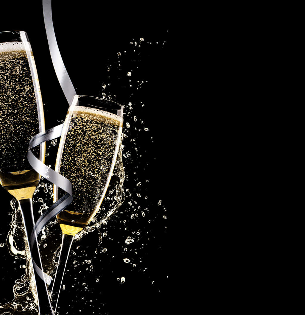 Celebratory Champagne Toast PNG