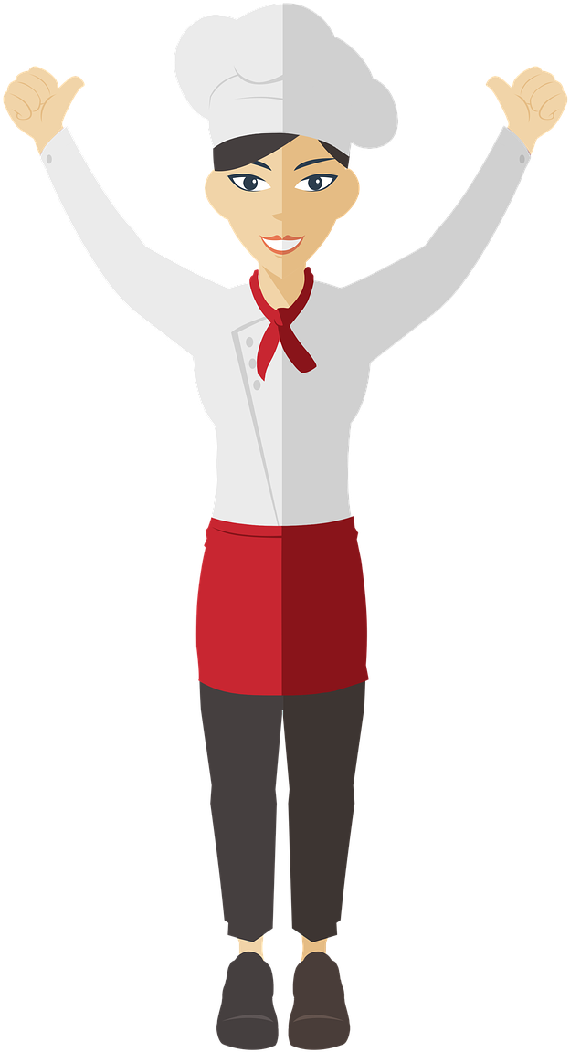 Celebratory Chef Cartoon PNG