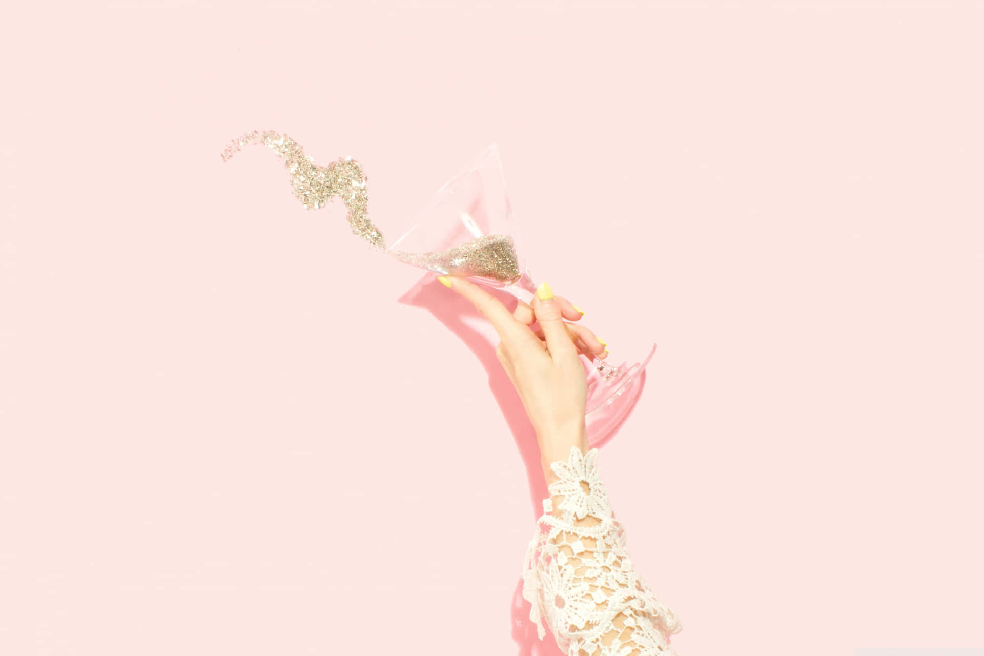 Celebratory_ Confetti_ Toss_ Pink_ Background.jpg Wallpaper