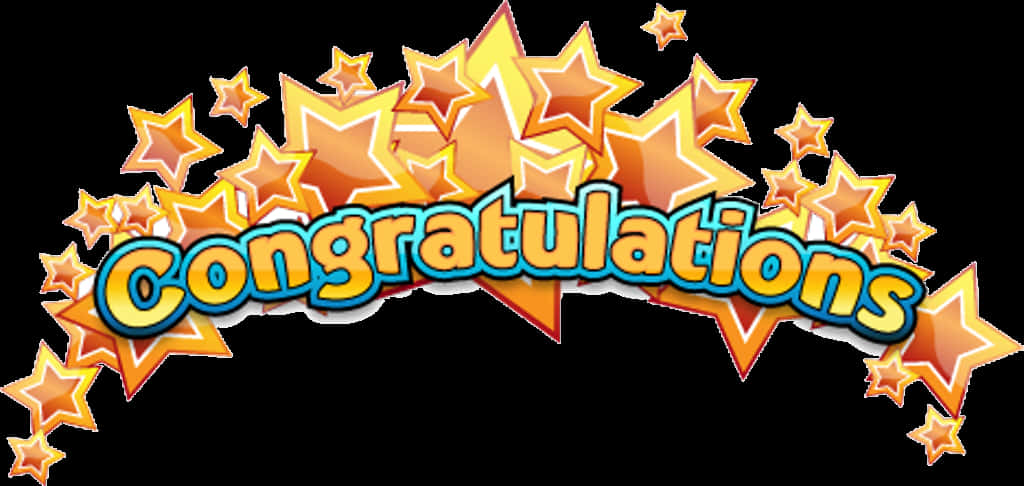 Celebratory Congratulations Graphic PNG