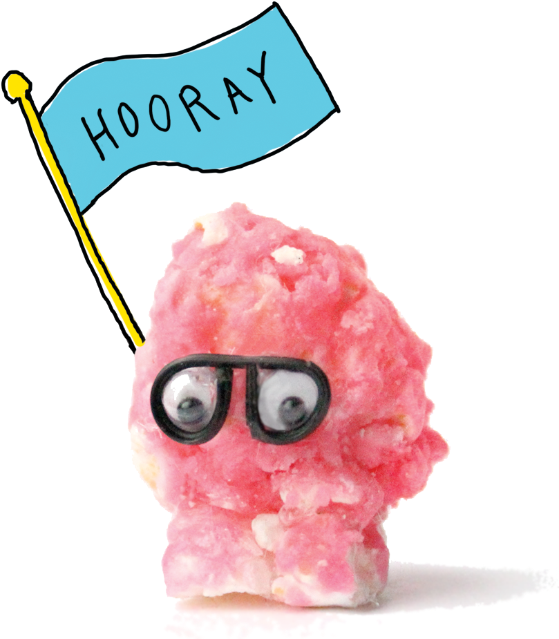 Celebratory Cotton Candy Character PNG