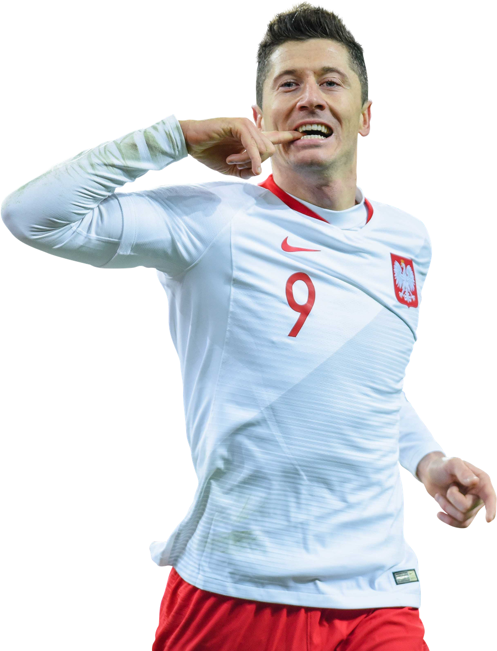 Celebratory Soccer Player Gesture PNG