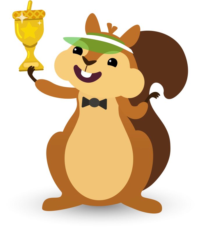 Celebratory Squirrelwith Trophy.png PNG
