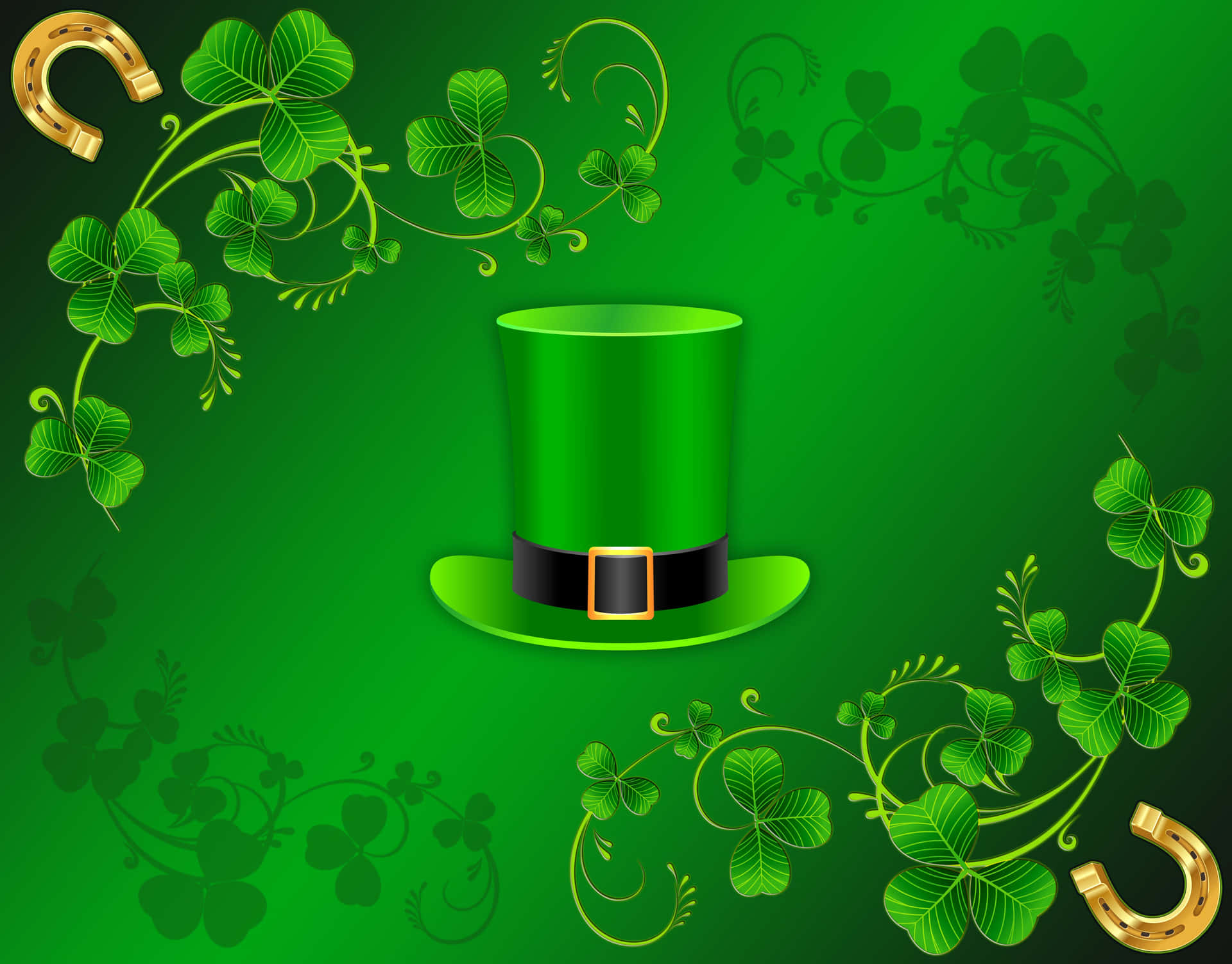 Celebrazionedel Giorno Di San Patrizio Con Colori Vibranti E Simboli Irlandesi