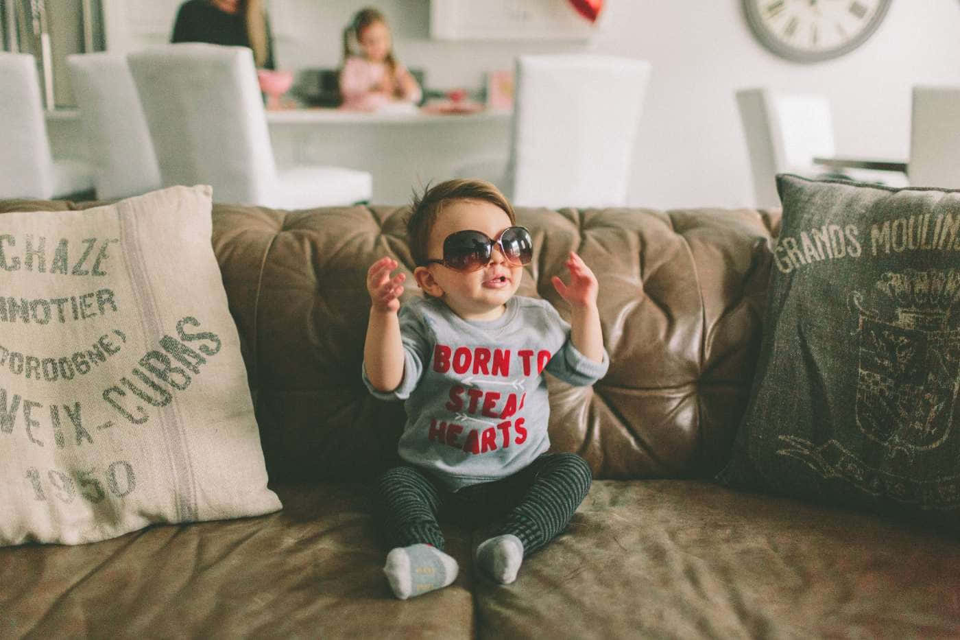 Celebrity Baby Boy With Sunglass Picture