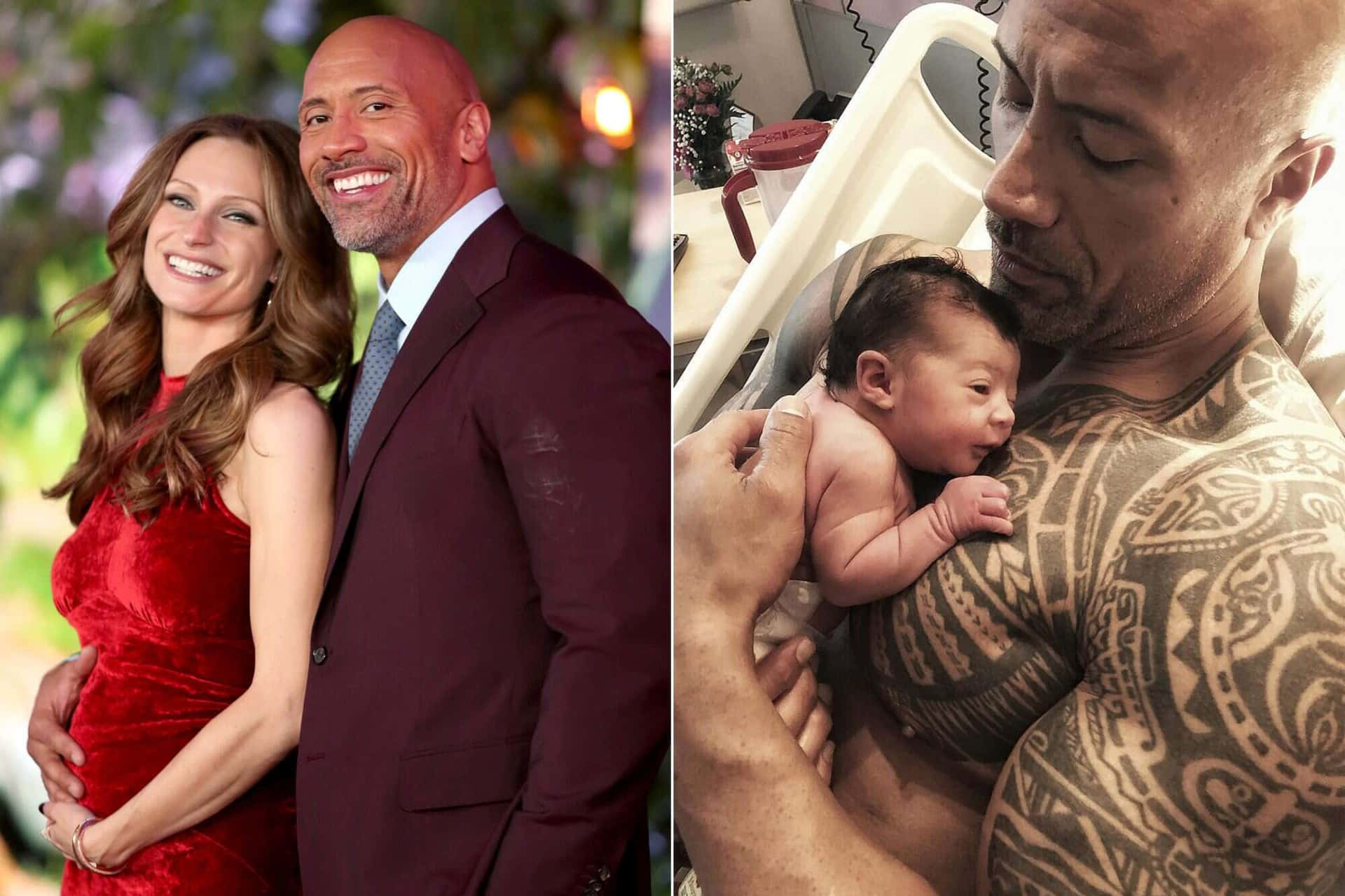 The Rock Celebrity Baby Picture