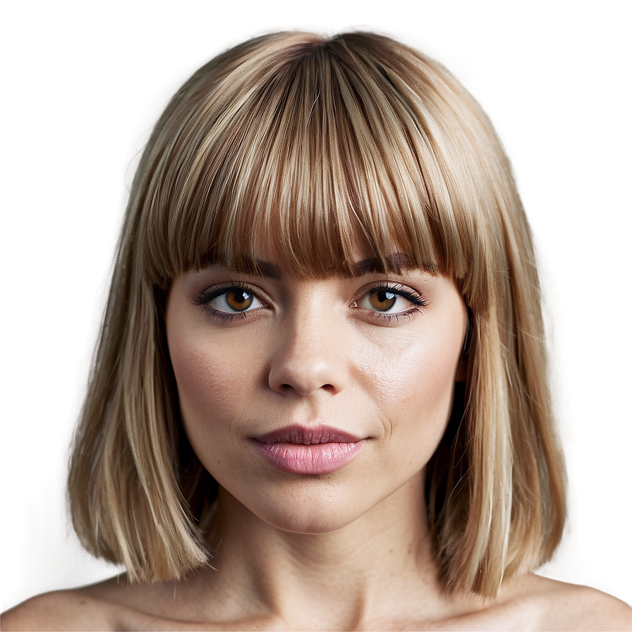 Celebrity Bangs Ideas Png 05252024 PNG
