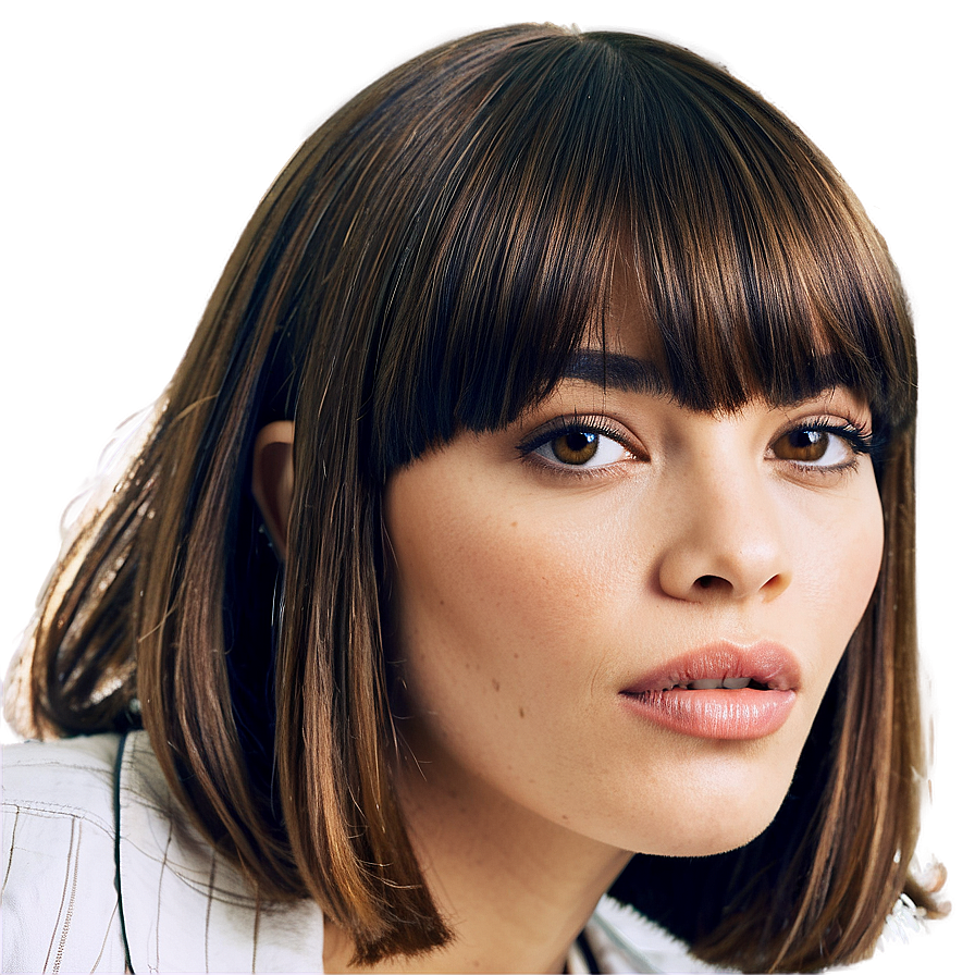 Celebrity Bangs Ideas Png Hto PNG